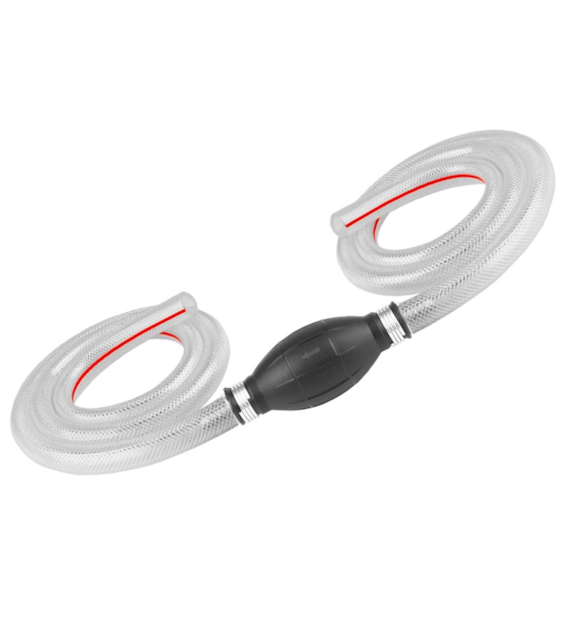 Manuelle Kraftstoffpumpe - 2 Schläuche 12 mm x 1 m