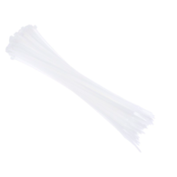 Opaski kablowe nylonowe 300x3,6 mm, białe, 100 szt.