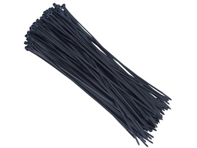 Attache-câbles  en nylon 300x3,6 mm, noir, 100 pcs 