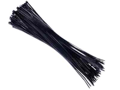 Nylon-Kabelbinder 300x3,6 mm, schwarz, 100 Stk