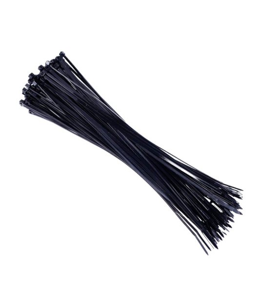 Nylon-Kabelbinder 300x3,6 mm, schwarz, 100 Stk