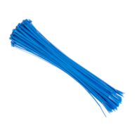 Opaski kablowe nylonowe 300x3,6 mm, niebieskie, 100 szt.