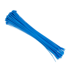 Opaski kablowe nylonowe 300x3,6 mm, niebieskie, 100 szt.