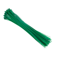 Opaski kablowe nylonowe 300x3,6 mm, zielone, 100 szt.