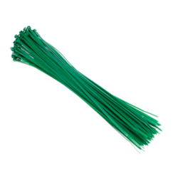 Opaski kablowe nylonowe 300x3,6 mm, zielone, 100 szt.