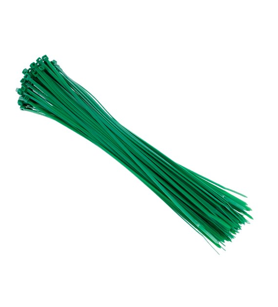 Nylon-Kabelbinder 300x3,6 mm, grün, 100 Stk