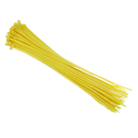 Opaski kablowe nylonowe 300x3,6 mm, żółte, 100 szt.
