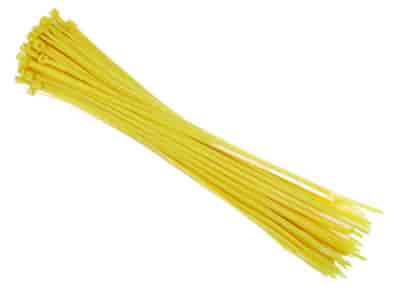 Nylon-Kabelbinder 300x3,6 mm, gelb, 100 Stk