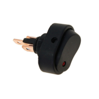 Interrupteur à bascule DC avec LED rouge, max 30A