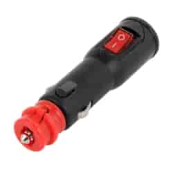 Wtyczka EURO/DIN z włącznikiem i bezpiecznikiem do gniazda 12/24V max 15A