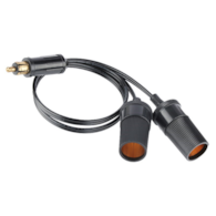 Adaptateur de câble avec fiche DIN et 2 prises EURO