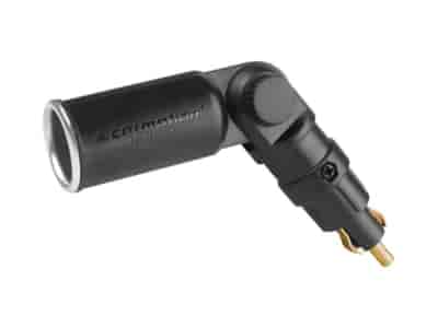 Adapter with DIN plug and EURO socket, angled