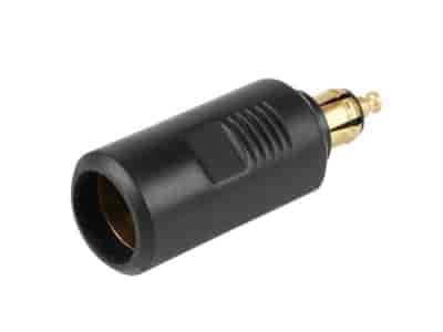 Adapter mit DIN-Stecker und EURO-Buchse, 12/24V max. 16A, kurz