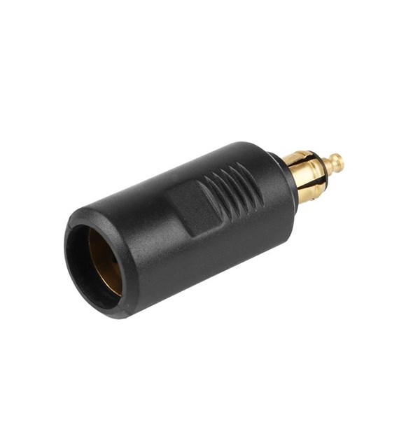 Adapter mit DIN-Stecker und EURO-Buchse, 12/24V max 16A, kurz