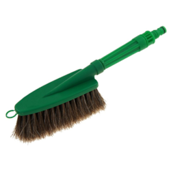 Natural bristle wash brush