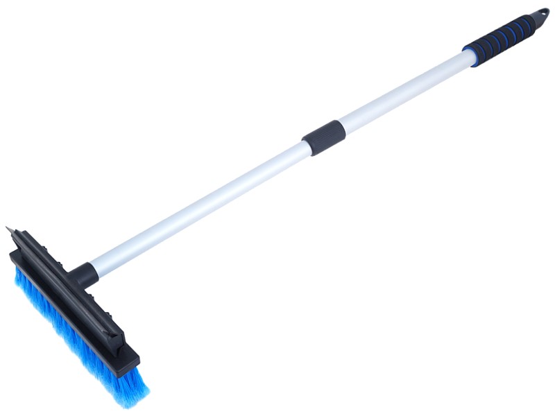 Single Rearview Telescopic Mirror Squeegee Cleaner Glass Brush
