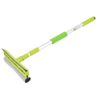 Lave-vitre de 20 cm avec raclette et manche télescopique en aluminium 55-90 cm