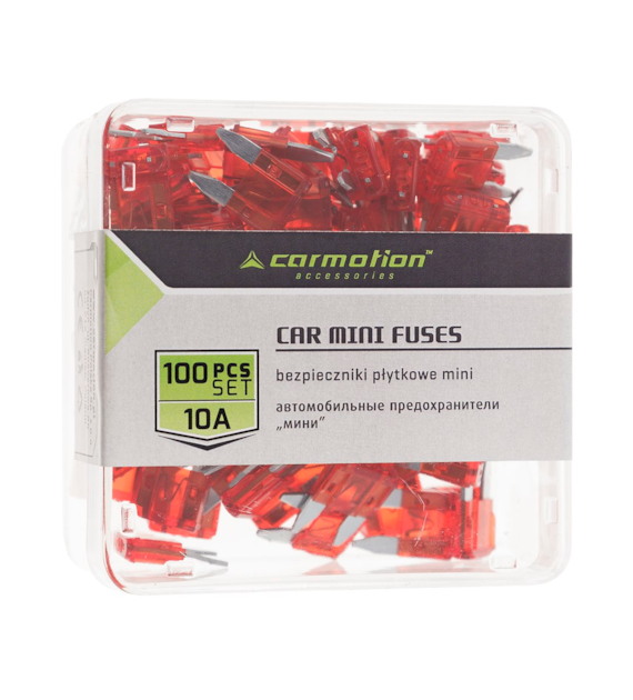 Fusibles à lame MINI  10A, 100 pcs