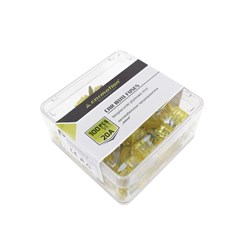 Bezpieczniki płytkowe mini 20A, 100 szt.