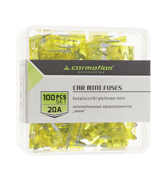 Fusibles à lame MINI 20A, 100 pcs