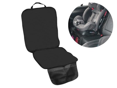Child seat cover with organizer