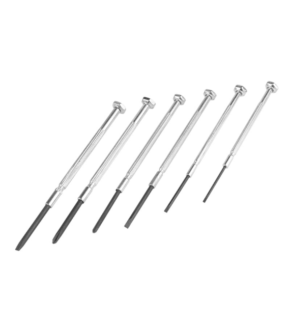 Precision screwdriver set, 6 pcs