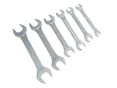 Clés à fourche, 6 pcs, 6-17 mm