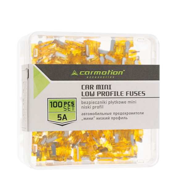 Fusibles à lame MINI 5A à bas profil, 100 pcs