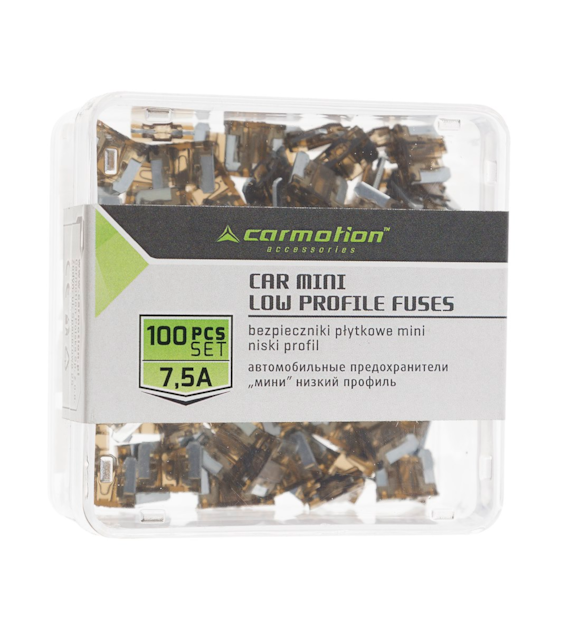 Blade fuses  MINI LOW PROFILE  7.5A, 100 pcs