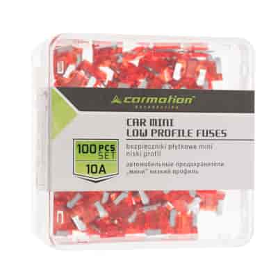 Blade fuses  MINI LOW PROFILE 10A , 100 pcs