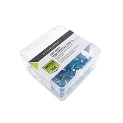 Bezpieczniki płytkowe mini niski profil 15A, 100 szt.