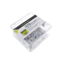 Bezpieczniki płytkowe mini niski profil 25A, 100 szt.