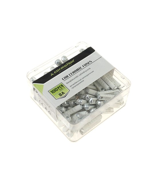 Cylindrical fuses 8A , 100 pcs