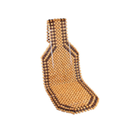 Bead mat, wooden, beige and brown