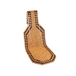 Bead mat, wooden, beige and brown