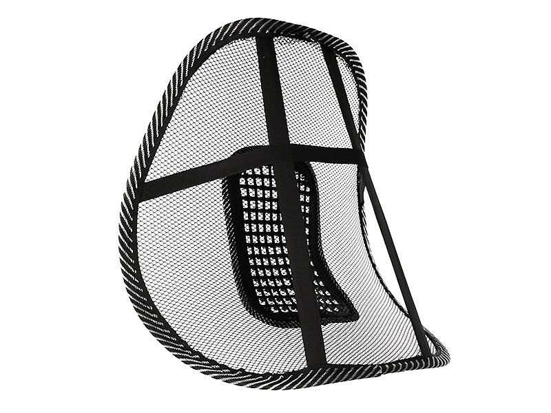 Mesh lumbar support + massage beads