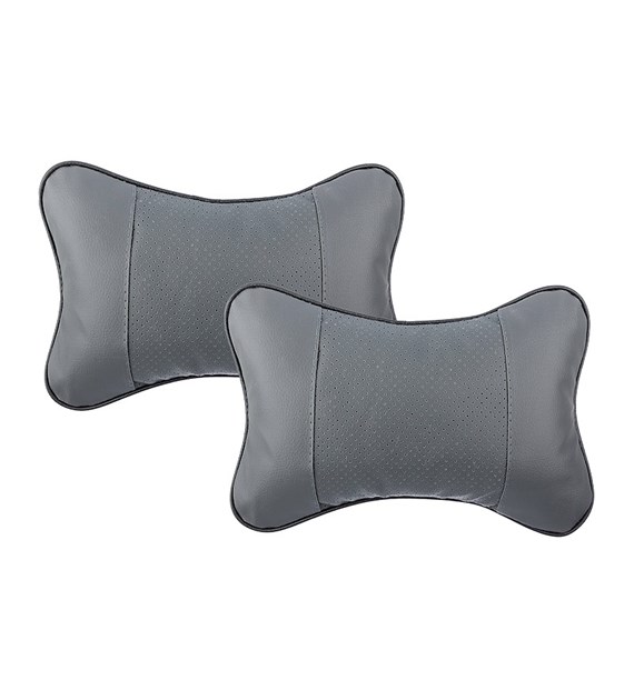 Pillow - headrest, gray, 2 pcs 