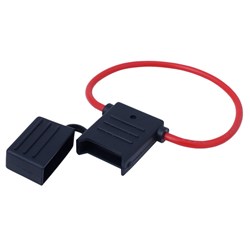 Oprawa bezpiecznika MAXI, hermetyczna, przewód 30 cm, 1.8 mm kw