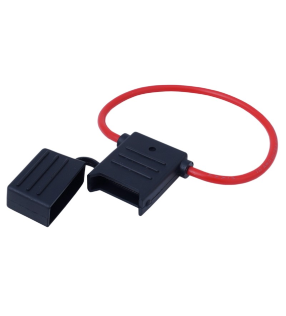 Oprawa bezpiecznika MAXI, hermetyczna, przewód 30 cm, 1.8 mm kw