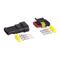 Dreifacher hermetischer Steckverbinder, Stecker + Buchse