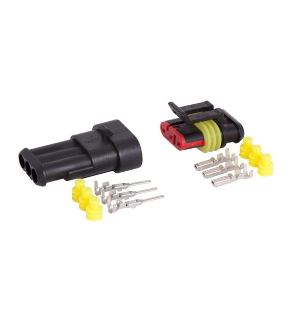 Dreifacher hermetischer Steckverbinder, Stecker + Buchse