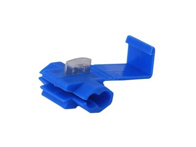 Elektrische Schnellanschluss, blau, 0,75–2,5 mm2, 18–14 AWG, 15 A max, 5 Stk