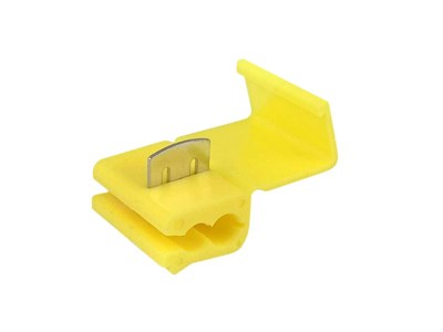 Electric quick couplers, yellow, 4-6 mm kw, 12-10 AWG, 24A max, 4 pcs 