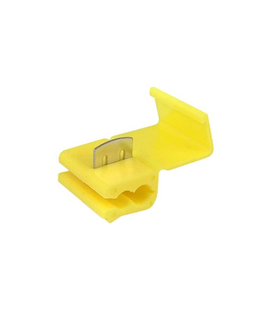 Elektrische Schnellverbinder, gelb, 4-6 mm quadratisch, 12-10 AWG, 24 A max, 4 Stk 