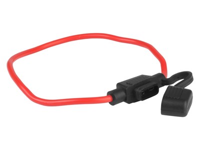 Porte-fusible mini hermétique, câble 30cm, carré 1.8 mm2