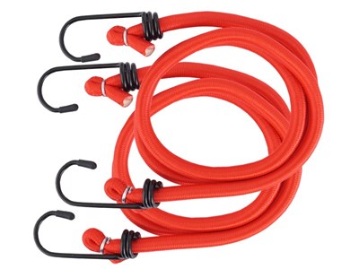 Flexible ropes 7mm x 80cm with hooks, 2 pcs 