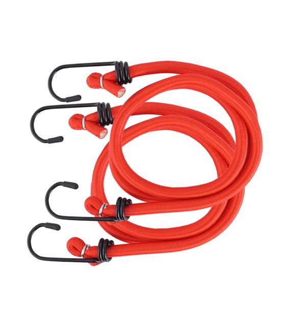 Flexible ropes 7mm x 80cm with hooks, 2 pcs 