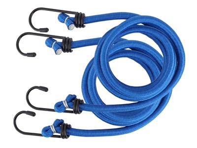 Flexible ropes  8 mm x 100 cm with hooks, 2 pcs 
