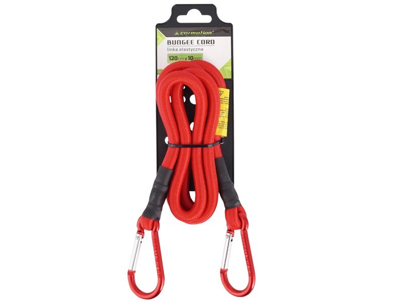 Flexible rope 10mm x 120cm with carabiners