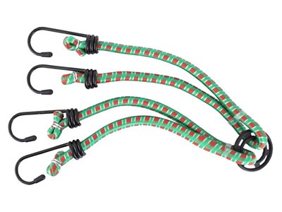 Cordes élastiques -  à 4 bras pour sécuriser les bagages, 7 mm x 40 cm